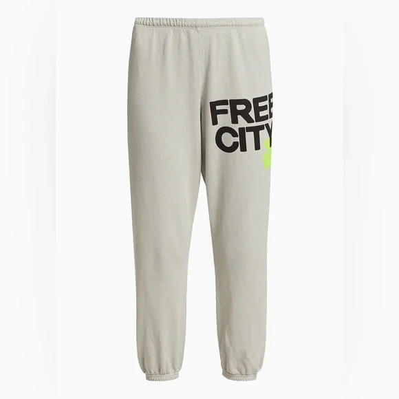✨FREECITY Logo Cotton Sweatpants in Stardust Size XS NWT - Picture 4 of 16